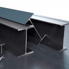 Двутавр нержавеющий г/к нормальный 09Х18Н10Т 10Б1 100x55x4,1x5,7 мм ГОСТ Р 57837-2017