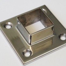 Фланец нержавеющий приварной встык с пазом квадратный Ду 10 Ру 6 12Х18Н10Т 10х14х15х10 мм ГОСТ 12821-80