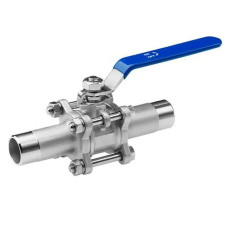 Кран нержавеющий шаровой стальной неполнопроходной муфтовый 12Х18Н10Т ДУ 40 Ру 100