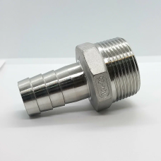 Штуцер нержавеющий НР ёлочка AISI 304 ДУ 32 ШН-11/4х25-304